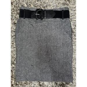 Dahlia Collection Womens Black Tweed Straight Pencil Skirt Size 14 EUC